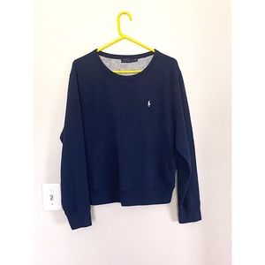 Navy Polo Top